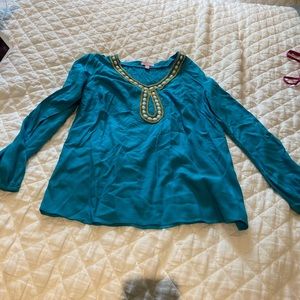 Lilly Pulitzer Violet Tunic deep cyan size M